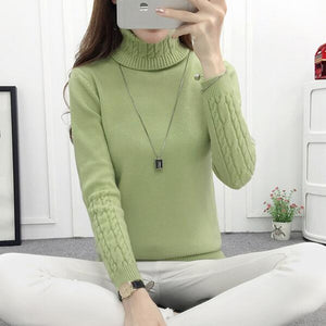 Women Turtleneck Winter Sweater Women 2020 Long Sleeve Knitted Women Sweaters And Pullovers Female Jumper Tricot Tops LY571