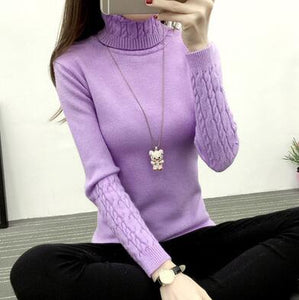 Women Turtleneck Winter Sweater Women 2020 Long Sleeve Knitted Women Sweaters And Pullovers Female Jumper Tricot Tops LY571